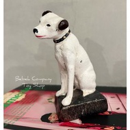 🇬🇧英國唱片行 HMV HIS MASTER’S VOICE 小狗 NIPPER 聽留聲機 鑄鐵 擺飾 公仔 狗狗 絕版