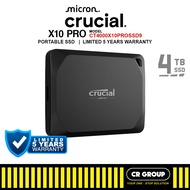 Crucial X10 Pro External Portable SSD - 1TB/2TB/4TB (5Yrs Crucial Warranty)
