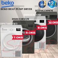BEKO INVERTER HEAT PUMP DRYER 7KG DPS7405XW3 || 8KG DS8433RX1M || 9KG DH9443CX0W || 12kg B5T66230WM