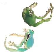 iny Pack of 2 Tree Frogs Ring Adjustable Size Open Ring Stylish  Jewelry
