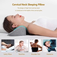 1Pc Cervical Neck Pillow For Sleeping, Memory Foam Bolster Stiff Relax, Support Pillows Relax Sleeping Bed Pillow