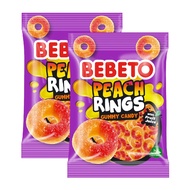 Bebeto Peach Rings Gummies 2 Bag - (80g X 2) (Gula-gula Cincin Pic Bebeto 2 Beg - (80g X 2))