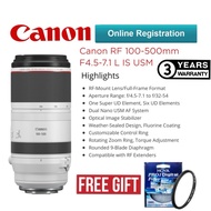 (CANON MALAYSIA SET)CANON RF 100-500mm F/4.5-7L IS USM LENS ORIGINAL SUPER ZOOM TELEPHOTO SPORTS LEN