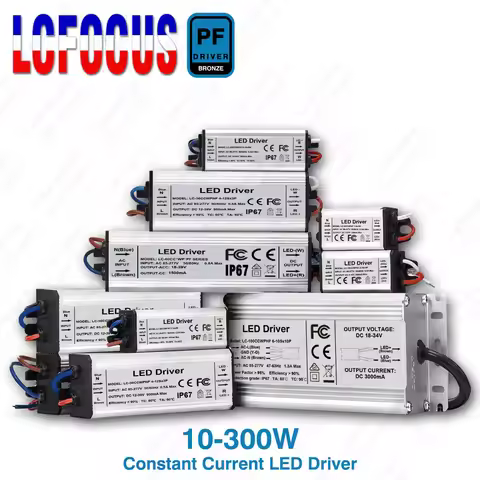 Constant Current LED Driver Waterproof IP67 10W 20W 30W 40W 50W 60W 70W 80W 100W 200W 300W AC 110V 2