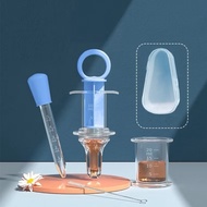 Pump-shaped medicine and milk feeding kit with storage box
