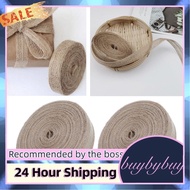 Buybybuy Jute Burlap Fabric Ribbon for Crafts  Wedding Decor & Gift Wrapping – Hessian Tape 2.5cm Wi