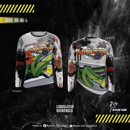 Rydetor Kamen Rider Baju Motor Kemeja-T Lengan Panjang Malaysia First Motorsport Fashion T-shirt Mot