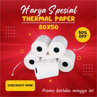 THERMAL PAPER CASH RECEIPT PAPER ROLL 80X50 THERMAL POS RECEIPT PRINTER 80MM 80X50MM 80x50mm 79 / 80