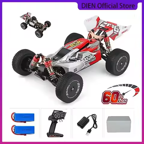 WLtoys 144010 144001 75KM/H 2.4G RC Car Brushless 4WD Electric High Speed Off-Road Remote Control Dr