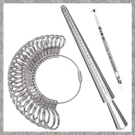 3PCS Ring Sizer Measuring Tool Set Ring Gauges with Finger Sizer Mandrel Ring Sizer for Jewelry Sizi