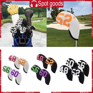 WIN 4Pcs Golf Head Headcovers Set Neoprene Golf Iron Head Covers Golf Wedge Covers