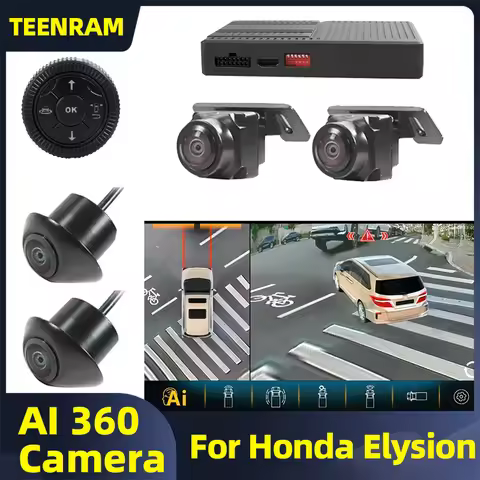 TEENRAM HD 360 Degree Bird Eye View Camera Car Cam Accessories For Honda Elysion Sedan Driving Imagi