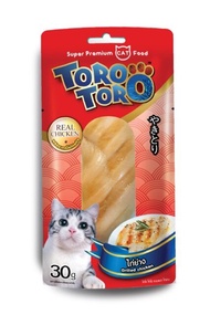 ขนมแมว Toro toro โทโร โทโร่ ปลาชิ้น ไก่ชิ้น ขนาด 30 กรัม มี 8 รสชาติ
