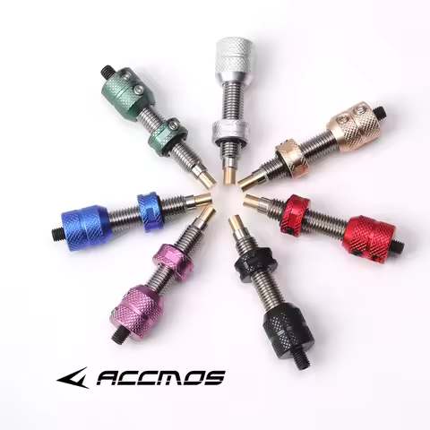 Accmos Bow and Arrow Aluminum Alloy Adjustable Magnetic Arrow Rest Cushion Plunger Side Pad Archery 