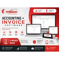 Million Accounting Software + E-Invoice (USB Dongle license)+(Permanent license + Support)