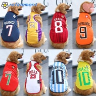REFINEMENT Dog Vest, 4XL/5XL/6XL Breathable Dog Sport Jersey, Summer Large Medium Basketball Clothing Apparel