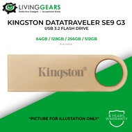 Kingston Flash Drive DataTraveler SE9 G3 USB 3.2 (64GB/128GB/256GB/512GB)