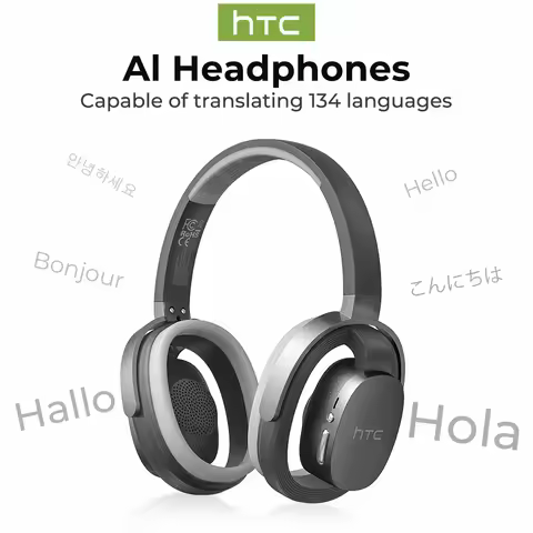 AI Translate Headphone HTC HP07 Original Sound Quality Wireless Bluetooth Earphones Sport Headset Wi