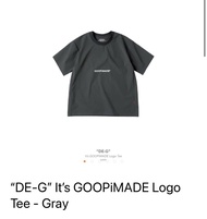Box size Goopimade “DE-G” It’s GOOPiMADE Logo Tee - Gray goopi Goopimade