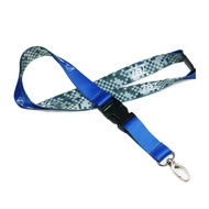 [KEDAI LOKAL ]BOEING 787 Lanyard for Pilot License ID Holder, Wide Blue with Metal Buckle for Flight
