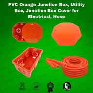 PVC Orange Junction Box, Utility Box, Junction Box Cover for Electrical, Hose