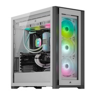 Corsair iCUE 5000X RGB Tempered Glass Mid-Tower ATX PC Smart Case — White