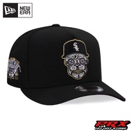 NEW ERA 9FIFTY A-FRAME CHICAGO WHITE SOX SKULL BLACK PRIME EDITION HAT SNAPBACK CAP