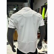 Men's Training Quick Dry Short Sleeve Outdoor Sports Mesh T-Shirt Breathable Running Fitness Top Whi