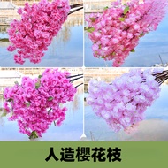 Simulation Cherry Blossom Branch Artificial Peach Blossom Branch Bionic Cherry Blossom Tree Accessor