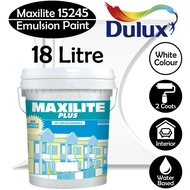 Dulux Maxilite Plus 15245 18L Emulsion Paint Interior Wall Cat Kapur Putih Dinding/Ceiling Dalam Rumah