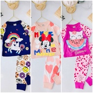 Borong Pyjamas Dolly Kids | Baju Tidur Kanak-Kanak Prempuan | Lynhkids Corak Printed Comel