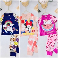 Pyjamas Dolly Kids | Baju Tidur Kanak-Kanak Prempuan | Lynhkids Corak Printed Comel