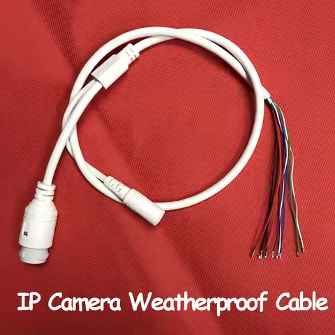 9-Core IP Camera Waterproof Cable for IP Network Camera Cable DC12V and RJ45 Webcam Cable for CCTV I