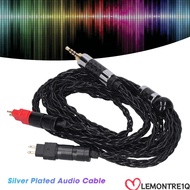LEMONTREE Double Needle Audio Cable, OCC Silver Plated 8 Core Balanced Replacement Headphone Cord, H