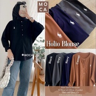 HOLIO BLOUSE. Bahan Knit Uniqlo Premium. PJ.70 LD.130 (Jumbo)