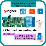 Ewelink Smart life tuya Zigbee 3.0 RF Autogate 2 channel Smart Controller works with / Google / TMal