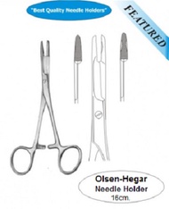 Olsen Hegar Needle Holder 16cm กรรไกรและคีมจับเข็ม