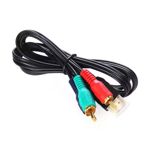 1M 3Ft to 3 Male Av Component Convert Cable for Hdtv 1080P Supports Dolby Truehd High Resolution Vid