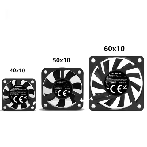 40x40x10 50x50x10 60x60x10mm 5V 2-pin Computer CPU System Cooling Fan, Brushless Cooling Fan, Silent