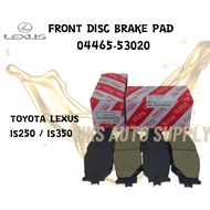 100% ORIGINAL TOYOTA LEXUS IS250 / IS350 BRAKE PAD FRONT / DEPAN ALAS BREK TOYOTA IS350 / IS250 0446