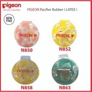 PIGEON RUBBER PACIFIER / Soother Baby Softtouch / Puting Lembut Bayi Baru Lahir