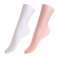 flgo Adult Foot Plastic Mannequin for Sock Display Male Transparent Foot Showcase Female Sock Sox Mo