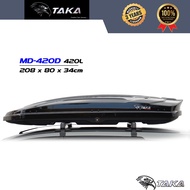 TAKA MD-420D CAR ROOF BOX [ EXPLORER SERIES ] [ XL SIZE ] BLACK GLOSSY 420L