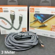 3 Meter Type C Charger Cable Fast Charging Data Cable