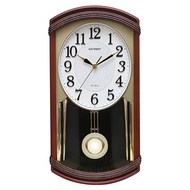 GUTEN GUTEN Chinese Style Imitation Wood Clock Timekeeping Wall Clock Rectangular Pendulum Living Ro