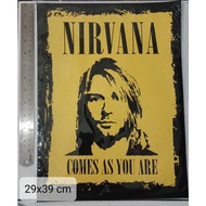 Nirvana comes as you are 29x39 cm screen printing backpatch, jacket patch accessories