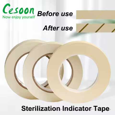50m/Roll Dental Sterilization Indicator Tape Medical Autoclave Cards Steam Indicator Tape Oral Care 