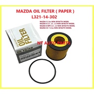 MAZDA 3, MAZDA 6, MAZDA 8, CX7, FORD FOCUS MK2 C307, FORD ESCAPE 2.3 OIL FILTER (L321-14-302)