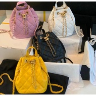 Ready Stock Xiaoxiangjia Grandma Xiang 2022 New Style Ladies Backpack Sheepskin Series Chain Bag Dra