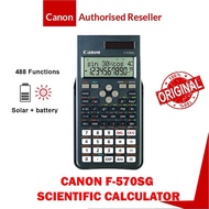 CANON F-570SG Scientific Calculator Original (Genuine) - same level Casio FX-570MS - with Solar & Ba